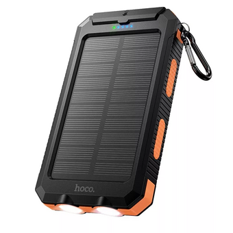  Аккумулятор внешний резервный HOCO J164 Platinum solar dual lighting 8000mAh черный 