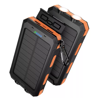  Аккумулятор внешний резервный HOCO J164 Platinum solar dual lighting 8000mAh черный 