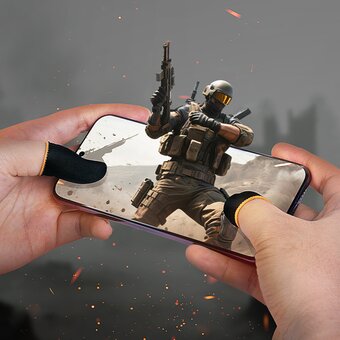  Напальчники для мобильных игр HOCO GA20 Magic Claw carbon fiber gaming finger set черный 
