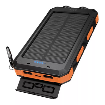  Аккумулятор внешний резервный HOCO J164 Platinum solar dual lighting 8000mAh черный 