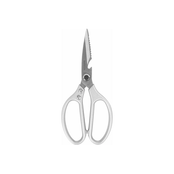  Ножницы кухонные DASWERK 608901 210мм, с открывашкой, зазубренные, металлические ручки 