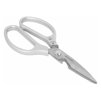  Ножницы кухонные DASWERK 608901 210мм, с открывашкой, зазубренные, металлические ручки 