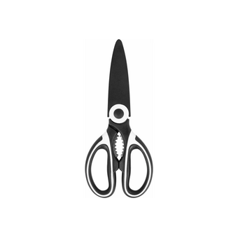  Ножницы кухонные DASWERK 608904 210мм, с орехоколом, открывашкой, футляром для лезвий 