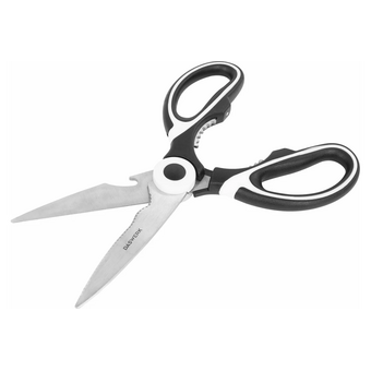  Ножницы кухонные DASWERK 608904 210мм, с орехоколом, открывашкой, футляром для лезвий 