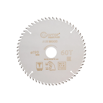  Пильный диск CUTOP 75-19060Т по дереву, 190мм, 1.5мм, 30мм 