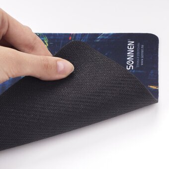  Коврик для мыши Sonnen 513293 Singularity, резина + ткань, 220х180х3мм 