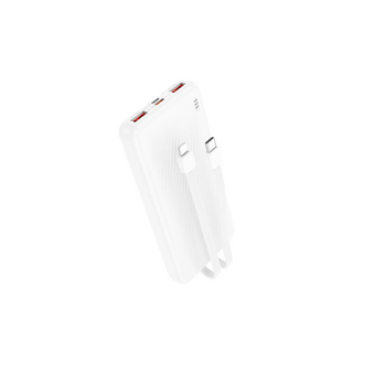  Аккумулятор внешний резервный BOROFONE BJ57 Graceful 22.5W+PD20W fully compatible power bank with cable 10000mAh белый 