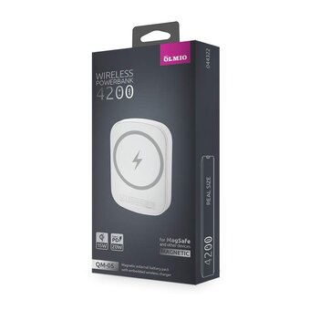  Внешний аккумулятор OLMIO QM-05 белый 