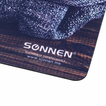  Коврик для мыши Sonnen 513313 Kitten, резина + ткань, 220х180х3мм 