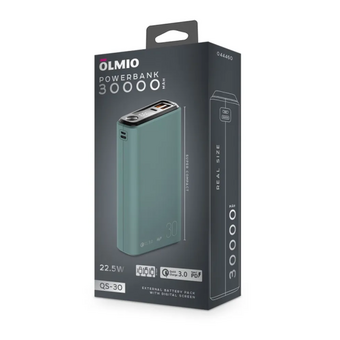  Внешний аккумулятор OLMIO QS-30 темно-зеленый 