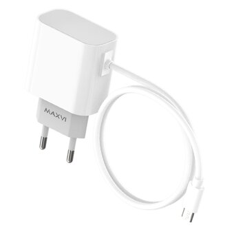  СЗУ Maxvi CHL-240M 2.4A, with microUSB cable, white 