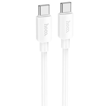  Дата-кабель Hoco X96 hyper 60W fast charging data cable type-c tp type-c white 