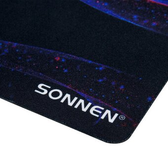  Коврик для мыши Sonnen 513958 Neon wave резина + ткань, 250х200х2мм 