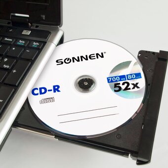  Диск CD-R SONNEN 512571, 700Mb 52x Bulk (термоусадка без шпиля), 50шт 