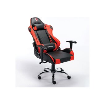  Кресло игровое BRABIX Hunter GM-130 (532797) экокожа, черное/красное 