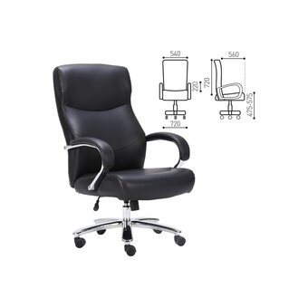  Кресло руководителя BRABIX Premium Total HD-006 (531933) экокожа, черное 