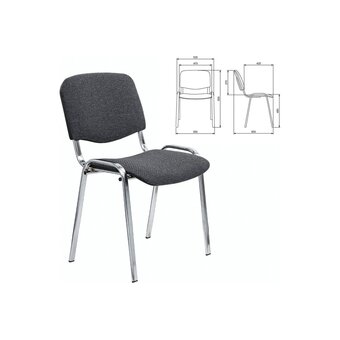  Стул STAFF Iso Lite CF-008 (532566) ткань серая (С-71) 
