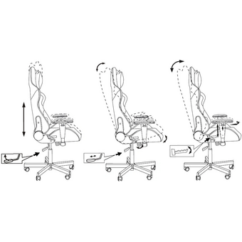  Кресло игровое Knight Regal Fabric светло-серый/серый искусственная замша крестов. металл 