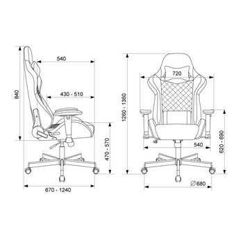  Кресло игровое Knight Regal Fabric светло-серый/серый искусственная замша крестов. металл 
