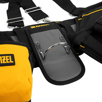  Пояс для инструментов Denzel 90290 10л 20 карм. черный/желтый 
