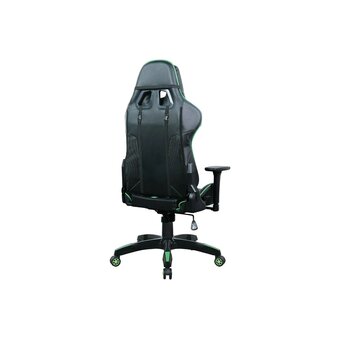  Кресло игровое BRABIX GT Carbon GM-120 (531929) экокожа, черное/зеленое 