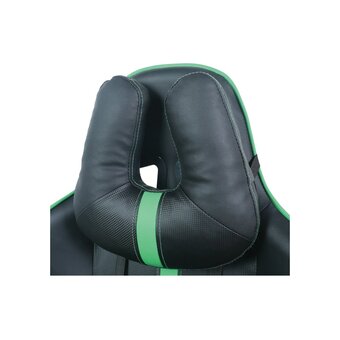  Кресло игровое BRABIX GT Carbon GM-120 (531929) экокожа, черное/зеленое 