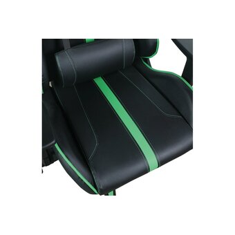 Кресло игровое BRABIX GT Carbon GM-120 (531929) экокожа, черное/зеленое 