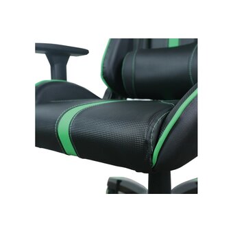  Кресло игровое BRABIX GT Carbon GM-120 (531929) экокожа, черное/зеленое 