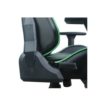  Кресло игровое BRABIX GT Carbon GM-120 (531929) экокожа, черное/зеленое 