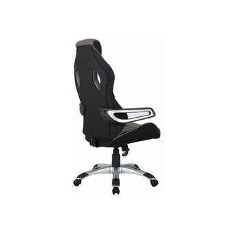  Кресло игровое BRABIX Techno GM-002 (531815) ткань, черное/серое вставки белые 