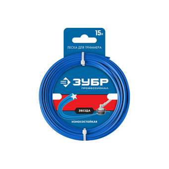  Леска для триммера ЗУБР 71020-1.6, звезда, 1.6мм, 15м 