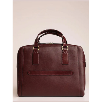  Деловая сумка The Bridge Ines 045525EN/YF женская, кожа натуральная, бордовый 