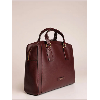  Деловая сумка The Bridge Ines 045525EN/YF женская, кожа натуральная, бордовый 