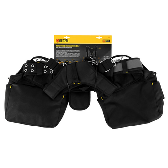  Пояс для инструментов Denzel 90290 10л 20 карм. черный/желтый 