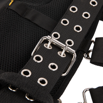  Пояс для инструментов Denzel 90290 10л 20 карм. черный/желтый 