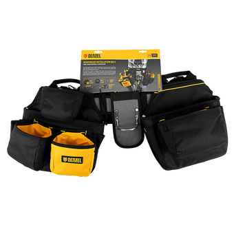  Пояс для инструментов Denzel 90290 10л 20 карм. черный/желтый 