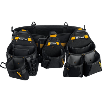  Сумка для инструментов Kraftool KBS-4 (38760-4) 37 карм. черный/желтый 