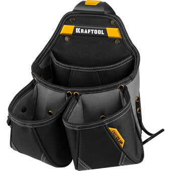  Сумка для инструментов Kraftool KBS-4 (38760-4) 37 карм. черный/желтый 