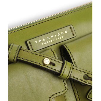  Сумка The Bridge Lucrezia 04153501/I2 женская, кожа натуральная, темно-зеленый 
