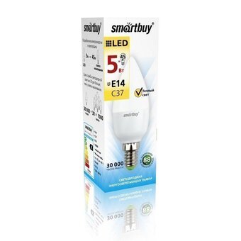  Светодиодная LED-лампа Smartbuy SBL-C37D-07-30K-E14 