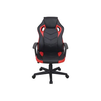  Кресло игровое BRABIX Fighter GM-008 (532506) экокожа, черное/красное 