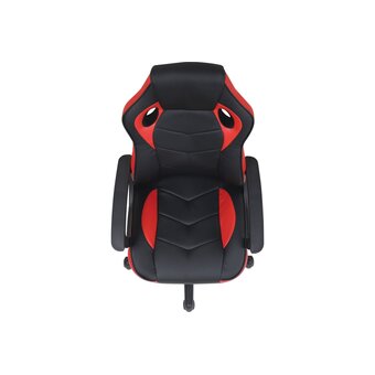  Кресло игровое BRABIX Fighter GM-008 (532506) экокожа, черное/красное 