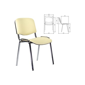  Стул STAFF Iso Lite CF-008 (532568) кожзам бежевый (Z-21) 