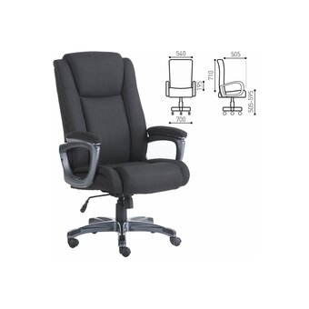  Кресло руководителя BRABIX Premium Solid HD-005 (531822) ткань, черное 