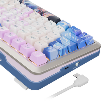  Клавиатура беспроводная REDRAGON Flekact Pro RU (72616) фиол-аним 