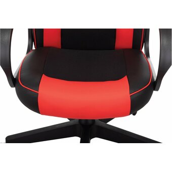  Кресло игровое BRABIX Game GM-017 (532642) экокожа/ткань, черное/красное 