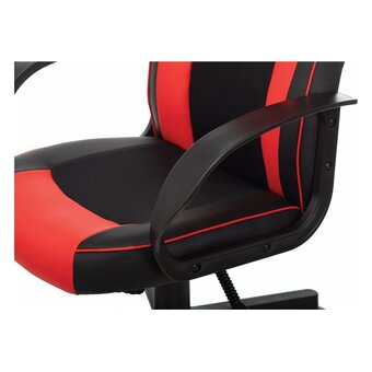  Кресло игровое BRABIX Game GM-017 (532642) экокожа/ткань, черное/красное 
