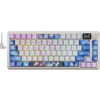  Клавиатура беспроводная REDRAGON Flekact Pro RU (72616) фиол-аним 