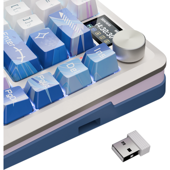  Клавиатура беспроводная REDRAGON Flekact Pro RU (72616) фиол-аним 