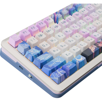  Клавиатура беспроводная REDRAGON Flekact Pro RU (72616) фиол-аним 